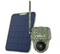 Reolink 4K 3G/4G LTE Cámara Vigilancia Exterior Solar, Visión Nocturna, Detección de Movimiento PIR, Reconocimiento de Animales, Batería Recargable, Go Ranger PT +6W Panel Solar