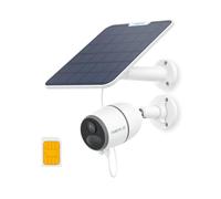 Reolink 4K 8MP Cámara Vigilancia WiFi Exterior Solar, Cámaras de Vigilancia sin Cables 3G/4G LTE, Visión Nocturna, Batería Extraíble, Detección de AI y PIR, Audio de 2 Vias, Go Ultra + Panel Solar 6W