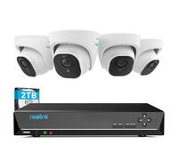 Reolink 4K Kit Cámaras de Vigilancia PoE H.265, Audio, Alertas, RLK8-800D4