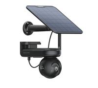 Reolink 4K PT Camara Vigilancia WiFi Exterior Solar, Visión Nocturna ColorX, Vigilancia de 360° con Seguimiento Automático, Wi-Fi 6, Pregrabación de 10s, Altas PT Ultra + SP (Negro)
