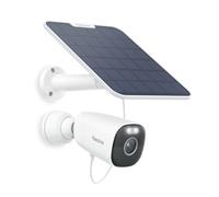 Reolink 5MP Camara Vigilancia WiFi Exterior Solar, Cámaras Sin Cables con Batería 2,4GHz/5GHz WiFi, Visión Nocturna en Color, Detección de Personas/Vehículos/Pets, Cloud, Argus Eco Pro con Panel Solar