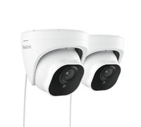 Reolink 5MP PoE Cámara de Vigilancia Exterior con Detección de Personas/Vehículos, Impermeable, IR Visión Nocturna, Audio, con Ranura para Tarjeta SD RLC-520A 2 Pack（Versión Actualizada del RLC-520