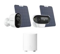 Reolink Argus 3 Ultra 4K Solar (2 Cámaras) + Argus 4 Pro 4K + Home Hub Mini | Cámaras Vigilancia WiFi Exterior 8MP sin Cables, Visión Nocturna en Color, 180° y Almacenamiento Local