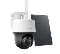 Reolink Cámara de Seguridad Exterior, Inalámbrica 4G LTE de 4MP, 360° PT | Panorámica con Inclinación y Seguimiento Automático, Tarjeta SIM Integrada No Extraíble, Alimentación Solar, Go PT S Lite