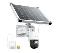 Reolink Cámara de Seguridad Inteligente con Batería Celular/Solar Exterior | 2K Cámara AOV y Grabación 24/7, Batería de Larga Duración, Zoom Híbrido 6X, ColorX, TrackMix LTE Plus 2 con Panel Solar Plus