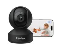 Reolink Cámara de Seguridad Interior, Monitor de Bebé 4K con Giro e Inclinación, Zoom Óptico 3X, Detección de Llanto y Movimiento, Seguimiento Automático, Wi-Fi 6, Modo Privado, E1 Zoom Negro