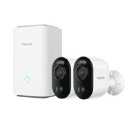 Juego de 2 cámaras Reolink Argus Series B310 con base de carga 3 MP (2304 x 1296), wifi, batería de 6000 mAh, resistencia a la intemperie IP65, visión nocturna en color