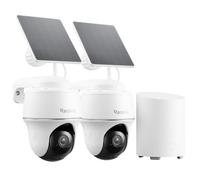 Reolink Home Hub Mini con 2X Argus PT Lite + Solar Panel Lite, Sistema de Seguridad Solar 2K, detección con IA, Almacenamiento Local, Acceso Remoto