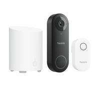Reolink Video Doorbell PoE 2K+ 180° + Home Hub Mini | Timbre PoE Exterior Impermeable, Audio Bidireccional, Detección de Personas, Visión Nocturna, Almacenamiento Local Seguro y Acceso Remoto
