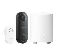 Reolink Video Doorbell WiFi 2K+ + Home Hub Mini | Timbre con Cámara Exterior IP65, Detección Inteligente de Personas, Audio Bidireccional, Visión Nocturna, Almacenamiento Local Seguro y Acceso Remoto