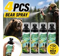 Repelente de Osos Portátil en Aerosol, Disuasivo para Animales en Exteriores, Protección para Camping y Senderismo, Aceite Esencial de Pimienta, Repelente de Perros, Herramienta de Seguridad 4pcs