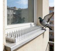 Repelente de palomas y aves, pinchos antipájaros y gatos, para ahuyentar pájaros vandalos, ratas y otras plagas en exteriores, productos de jardinería. 10PCS