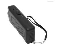 Repelente ultrasónico portátil para perros con luz LED, dispositivo electrónico de entrenamiento antiladridos, negro, 13 cm