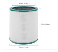 Replacement Filter Compatible with Dyson | Tower Pure Cool Link TP01, TP02, TP03, AM11, BP01 Models Air Purifier, Compare to Part 968126-03,(2Pcs)