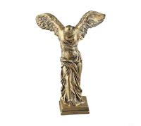 Réplica de estatua de diosa griega con alas para la victoria de Samotracia, adorno de escritorio de resina, decoración del hogar, color dorado y blanco, varios tamaños disponibles para sala de estar y