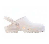 REPOSA MAX - Zuecos Sanitarios Mujer y Hombre en Goma con Suela Antideslizante SRC, Zuecos Enfermera Anatómicos con Correa Ajustable, Zapatos Sanitarios Esterilizables Antishock Transpirables Ligeros
