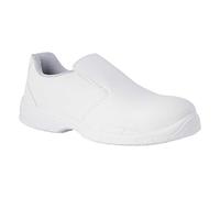 REPOSA Nurse - Zapatos de Trabajo Hombre y Mujer con Puntera de Seguridad, Zapatos Sanitarios Mujer Cerrados sin Cordones, Zapatillas Antideslizantes para Enfermería y Cocina Antishock y Antiestáticas