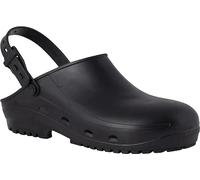 REPOSA Safe - Zuecos Sanitarios Mujer y Hombre en Goma, Zapatos Sanitarios Anatómicos con Correa Trasera Ajustable, Suela Antideslizante, Puntera de Seguridad, Zuecos Enfermera Antishock Transpirables