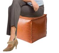 Reposapiés con asiento de almacenamiento, reposapiés rellenables | Silla de juguete versátil para dormitorio, apartamento, lugar de trabajo, sala de estar