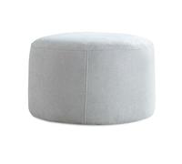 Reposapiés de Estilo Moderno, Taburete Redondo para Cambiar Zapatos, con Funda de Lino extraíble, Taburete de sofá Simple, Adecuado para Sala de Estar, Dormitorio, Entrada Light Gray Short version