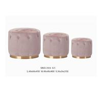 REPOSAPIES SET 3 POLIESTER MDF 60X60X45 TAPA FIJALO MB206636