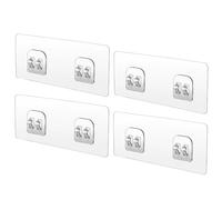 Repuesto adhesivo para estante de ducha, 4 almohadillas adhesivas, tiras de montaje organizadoras, calcomanías de fijación de pared fuertes, accesorios de soporte de rack, estante de ducha para casa