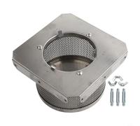 Repuesto de base de pantalla emisora de acero inoxidable 304 de 7 pulgadas para tubos de vidrio, calentadores de patio, unidades de calefacción de propano, plata (10 cm)