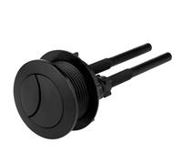 Repuesto de botón de descarga de inodoro negro, botón superior de descarga de inodoro de doble presión con resorte, para reparación de tanque de agua de inodoros de baño (M)