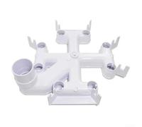 Repuesto de colector de filtro de piscina DEX2400C para filtros Hayward Micro-Clear DE, montaje de alivio de aire con juntas tóricas, parte superior de plástico (blanco)