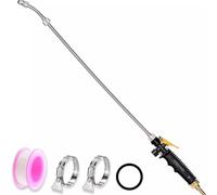 repuesto de pulverización, extensión de lanza, accesorios de pulverización universales de acero inoxidable para manguera de 9,5 mm, mango de goma cómodo