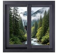 Repuesto de ventana corredera de vinilo para sótano de 12 36 pulgadas, color negro, 20 x 19 pulgadas, con nergética para hogares, baños y casas Easy Inllat