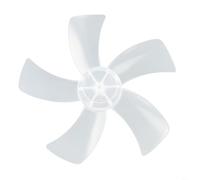 Repuesto de ventilador de cinco hojas de 12 pulgadas con cubierta de tuerca para ventiladores de pedestal y escritorio de 280 mm, parte de refrigeración silenciosa de plástico negro o blanco (blanco)