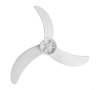 Repuesto de ventilador de plástico de 3 18 pulgadas diseñado para compatibilidad con soportes y ejes estándar del motor del ventilador de piso (blanco)