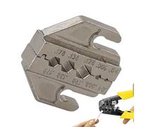 Repuesto para crimpadora de alambre, juego de troqueles de crimpado de barril abierto de acero de alto carbono, herramienta de crimpado intercambiable para terminales aislados y desnudos, molde