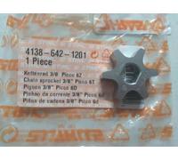 Repuesto para piñón de cadena original STIHL OEM de 3/8 pulgadas 6T HT 70 75 101 100 130 4138-642-1201