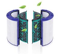 Repuestos BAMBOOST Filtro HEPA Compatible con Dyson HP04 TP04 DP04 TP05 HP05 Ventilador purificador de aire Pure Cool y filtro interno de carbón activado - Sistema de filtro de 360 °