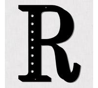 Resama Letras decorativas de metal negro de 11 pulgadas para pared, letrero visual 3D para decoración de pared, alfabeto grande, decoración de granja, para sala de estar, dormitorio, oficina, fiesta