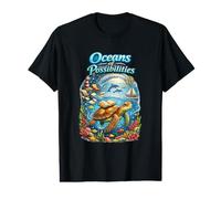 Reservar Sea Turtle Summer Reading Ocean 0f Posibilidades Camiseta gráfica económica