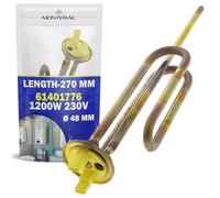 Resistencia Calentar Agua de 1200W con Código Original 61401776 para Ariston - Garantía de 10 Años - MONTERAL