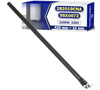 Resistencia Calentar Agua de Tipo Seco 420 mm Ø12 mm 1200W Código 282019CNA | 95X0072 para Fagor para Brandt para Edesa para Aspes para Ocean - Garantía de 10 Años - MONTERAL