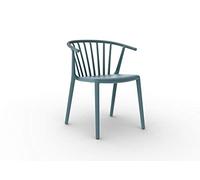 Resol Set de 2 sillas de diseño Woody para Interior, Exterior, jardín - Color Azul Retro
