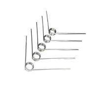 Resorte de torsión Resorte de torsión derecho de retorno y reinicio en forma de V, vueltas 3/6/9 vueltas, 304SUS, diámetro de alambre, 0,6mm, 5 uds.(9Lap(5.4mm),4MM(5PCS)_0.6MM(180ANGLE))