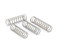Resortes De Compresión, 2mm x 28mm x 100mm, 2mm Diámetro del cable, 28mm OD, 100mm Longitud libre, Acero Inoxidable 304, 5 Piezas