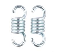 Resortes oscilantes resistentes para sillas colgantes, 2 unidades, 650 kg de capacidad, resorte de tensión de hierro galvanizado, bobina de reducción de vibración de 8 mm de diámetro para juegos de