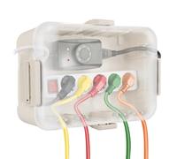 RESTMO Caja de Protección Extra Grande de Enchufe para Cable de Extensión (32x22x13 cm), Caja de Cables Eléctrica Impermeable IP54 para Exteriores, Accesorios para Electricidad, Almendra transparente