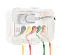 RESTMO Caja de Protección Extra Grande de Enchufe para Cable de Extensión (32x22x13 cm), Caja de Cables Eléctrica Impermeable IP54 para Exteriores, Accesorios para Electricidad, Blanco transparente