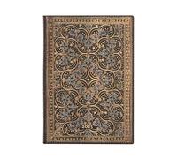 Restoration (The Queen's Binding) Midi 12-month Horizontal Softcover Flexi Dayplanner 2025 (Elastic Band Closure): tydzień na dwóch stronach, zamykany na gumkę, papier 100 gsm