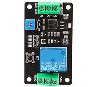 Retardador temporizador de relé módulo retardo encendido apagado apagado de la tarjeta de conmutación de controlador temporizador de bloqueo automático DC 5V/12V/24V (DC24V)