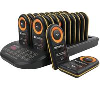 Retekess TD169, sistema de llamada para restaurantes, pequeño dispositivo para la cocina con un alcance de 500 metros, 31 modos de llamada, batería de 300 mAh, clasificación IP67, pagers para hoteles,