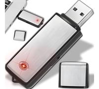 Retoo Grabadora de Voz Digital, Mini Grabadora de Voz Espia Profesional, Portátil, Grabadora En Forma Pendrive, con Memoria 8 GB para Varias Horas para Reuniones, Entrevistas, Conferencias, Clases